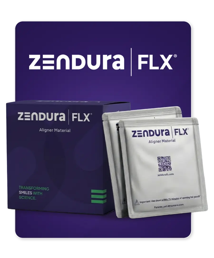 Zendura FLX aligner material packaging