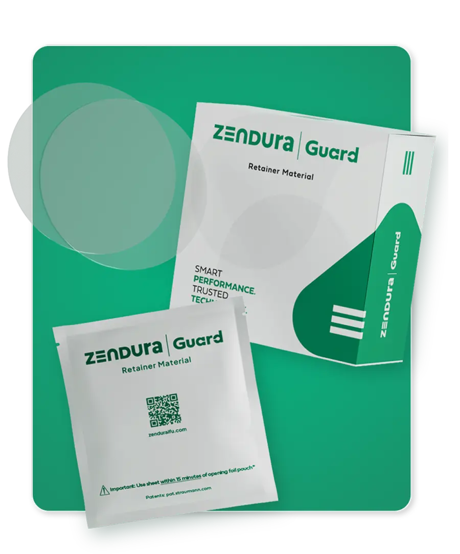 Zendura Guard retainer material packaging